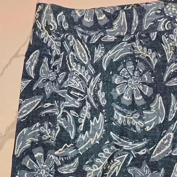 NWT Rip Skirt Womens A-Line Velcro Closures Wrap Mini Skirt Blue Floral Size XXL - Picture 7 of 9